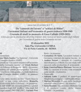 Convegno: I lavoratori italiani nell’economia di guerra tedesca 1938-1945