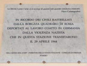 Una lapide per i rastrellati del Quadraro