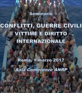 Seminario: CONFLITTI, GUERRE CIVILI VITTIME E DIRITTO INTERNAZIONALE