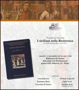 Presentazione del volume: I siciliani nella Resistenza