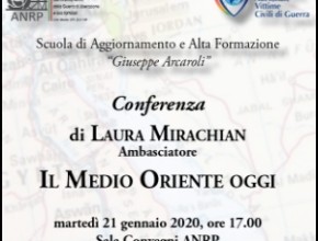 Conferenza dell’Ambasciatore Laura Mirachian: Il Medio Oriente oggi