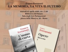 RINVIATO. Incontro con Franco Ferrarotti: la Memoria, la Vita, il Futuro