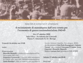 Seminario: il reclutamento di manodopera dall’area veneta per l’economia di guerra nazionalsocialista 1943-45