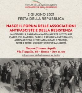 Nasce il Forum delle associazioni antifasciste e della Resistenza