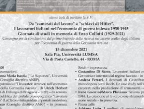 Convegno: I lavoratori italiani nell’economia di guerra tedesca 1938-1945