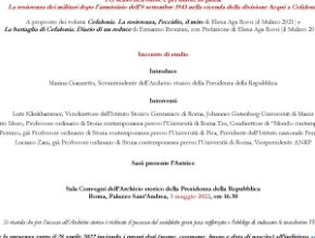 La resistenza dei militari dopo l’armistizio dell’8 settembre 1943 nella vicenda della divisione Acqui a Cefalonia