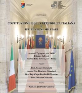 Costituzione della Repubblica Italiana e Istituzioni Militari