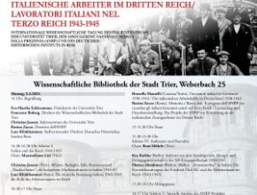 Convegno internazionale: lavoratori italiani nel Terzo Reich 1943-1945